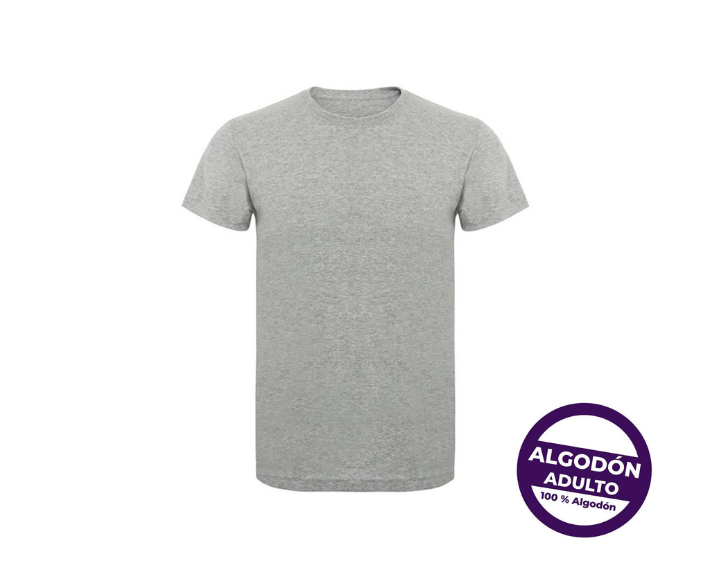 Camisetas Algodón Adulto Gris