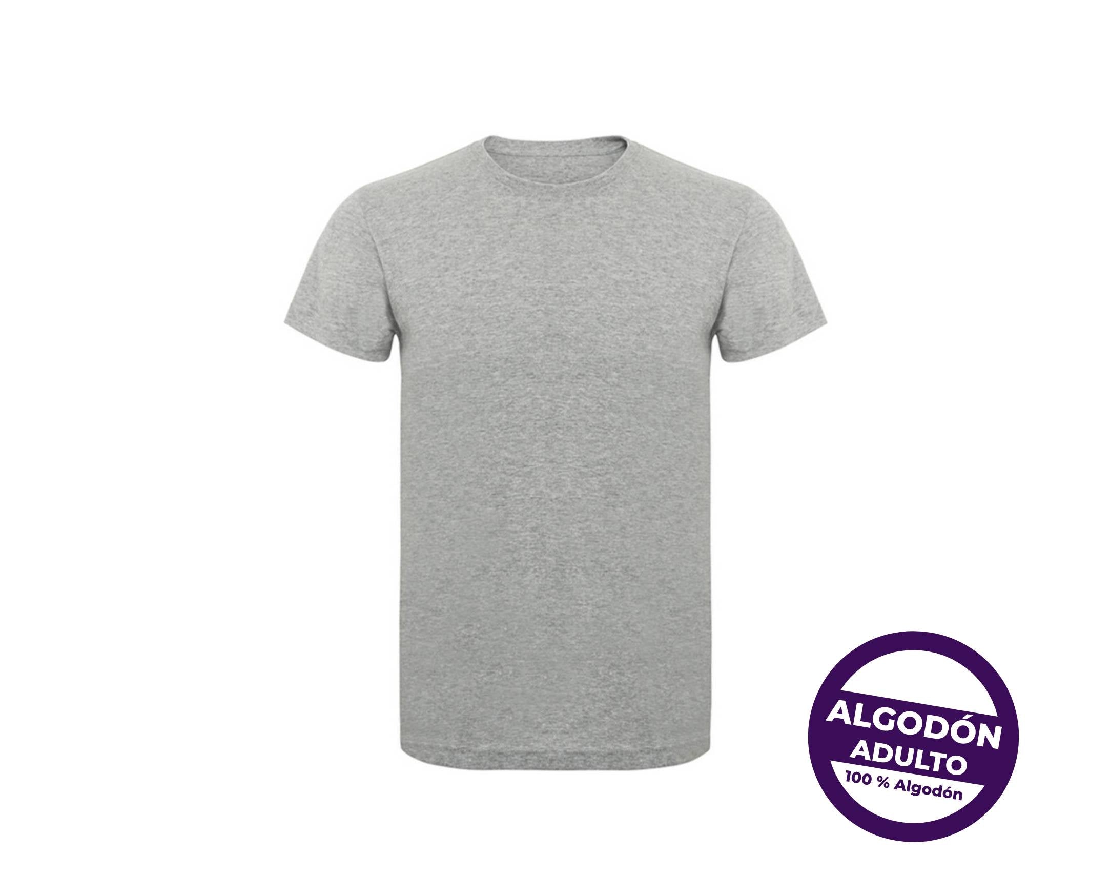 Camisetas Algodón Adulto Gris