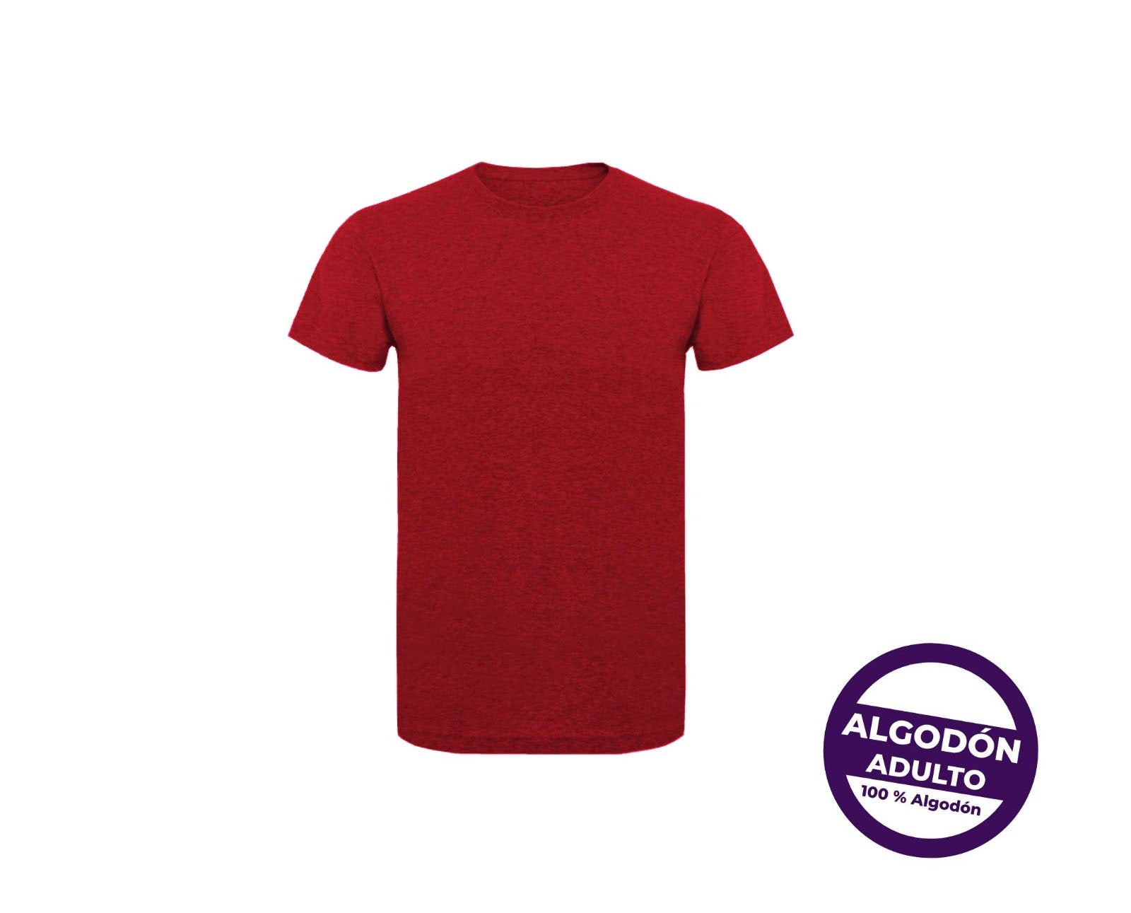 Camisetas Algodón Adulto Rojo