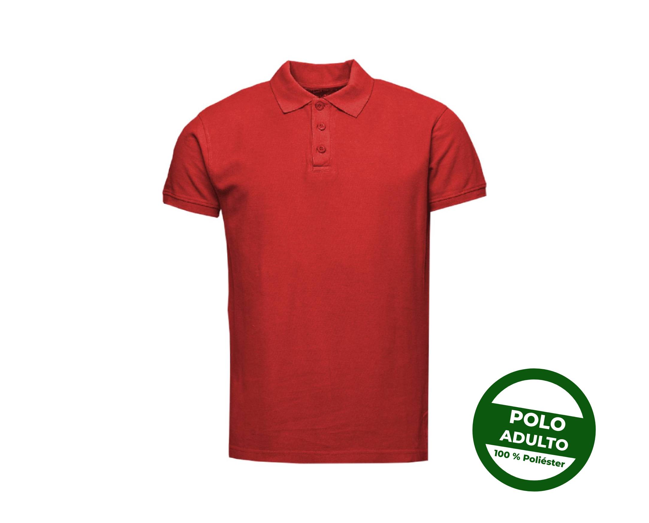 Camisetas Polo Roja Adulto