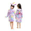 Bata De Unicornio Estrellas Rojas