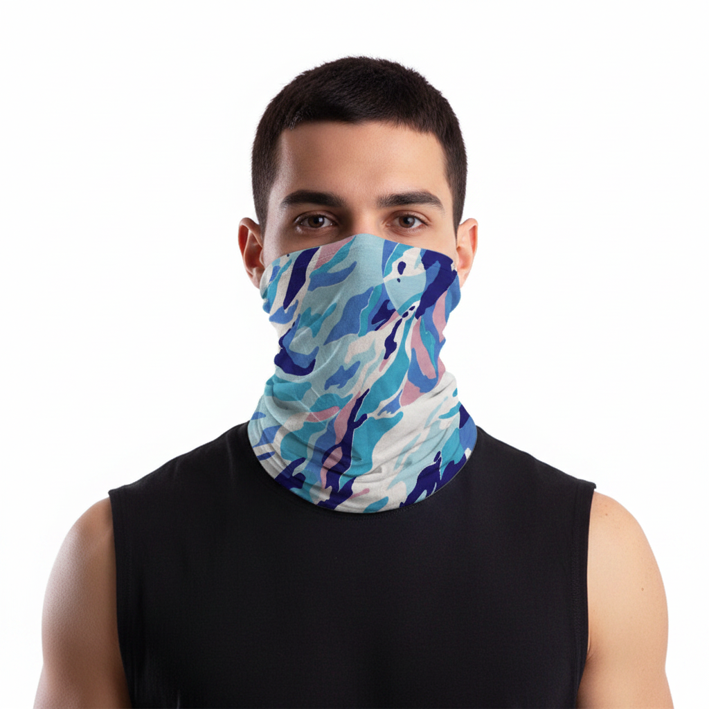 Buff Camuflado Azul
