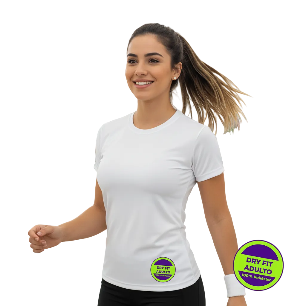 Camiseta DryFit Dama Blanca