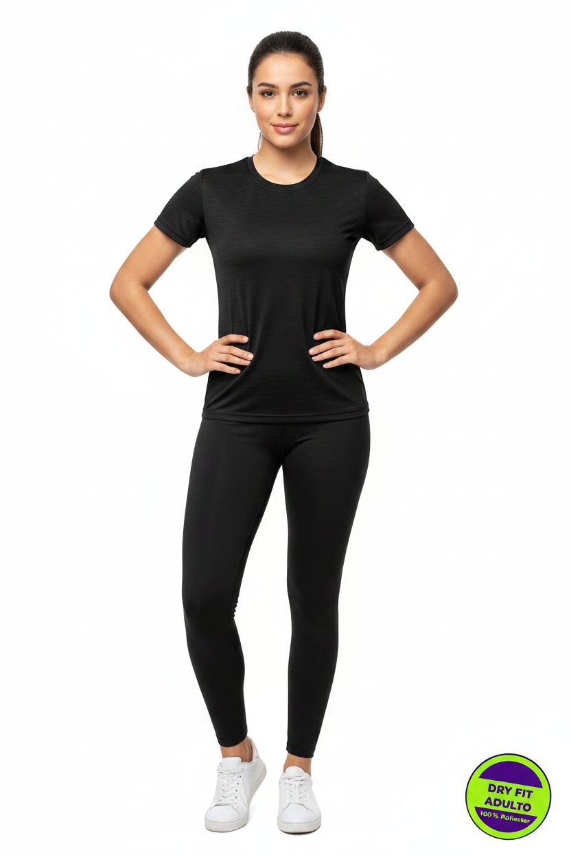 Camiseta DryFit Dama negro