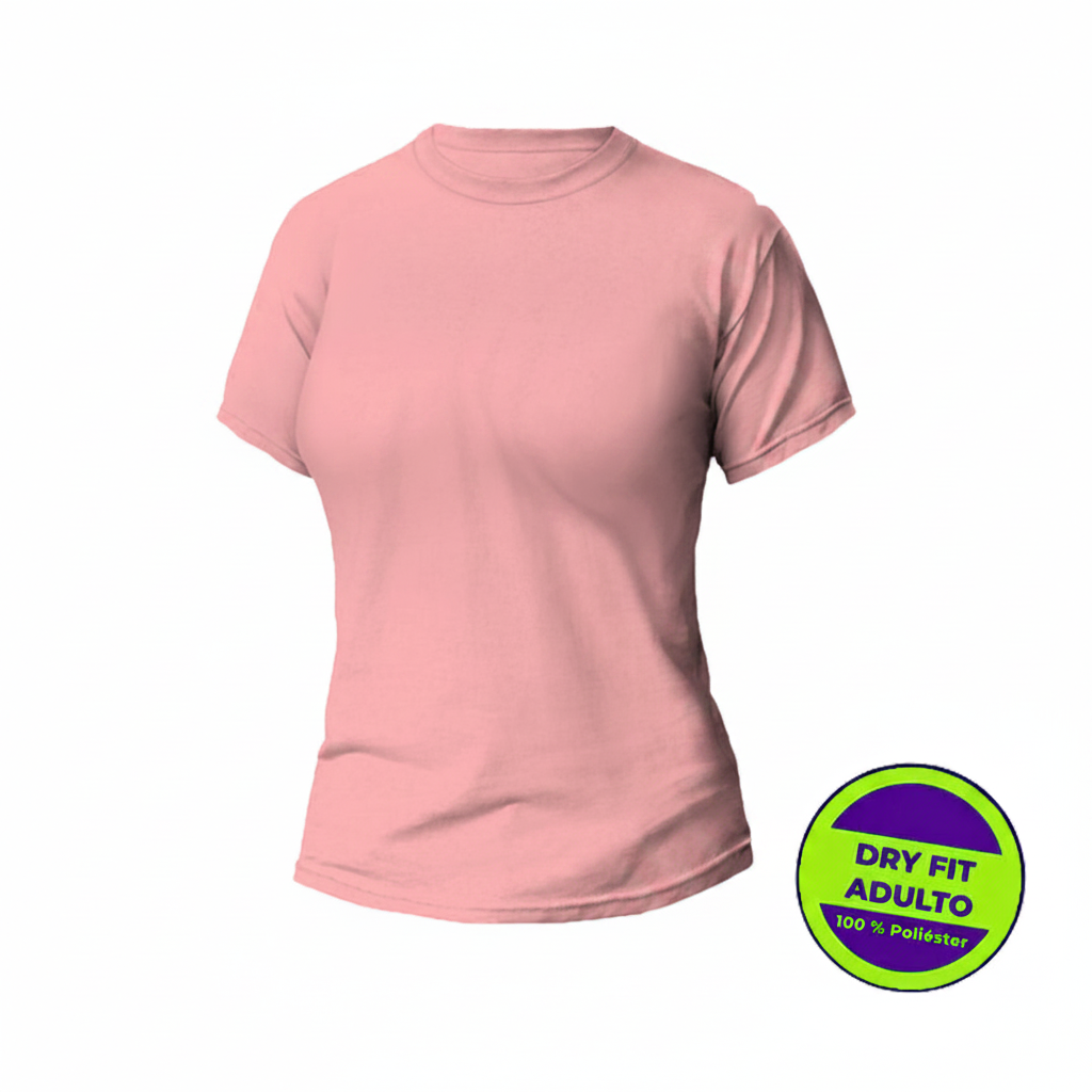 Camiseta DryFit Dama Rosa
