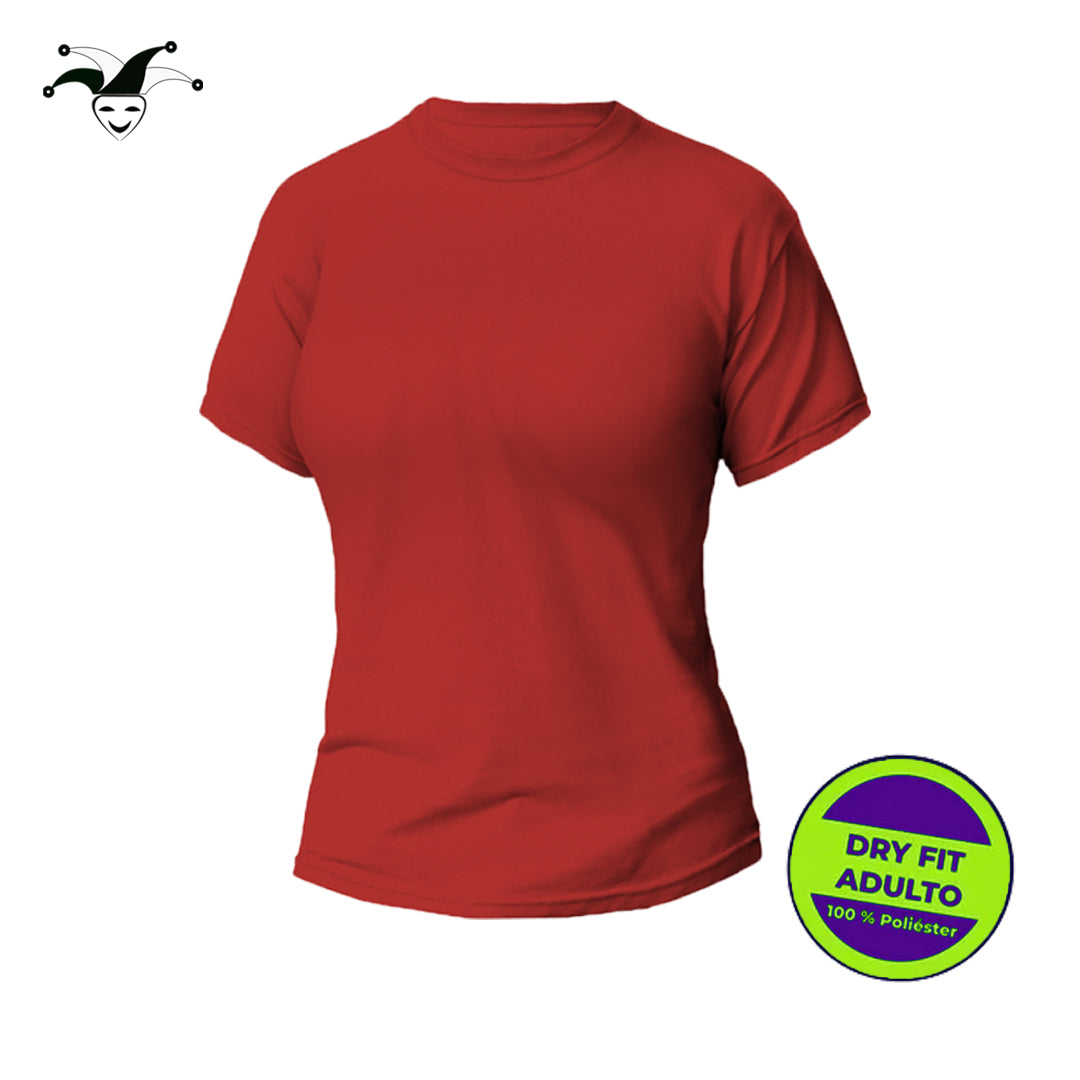 Camiseta DryFit Dama rojo