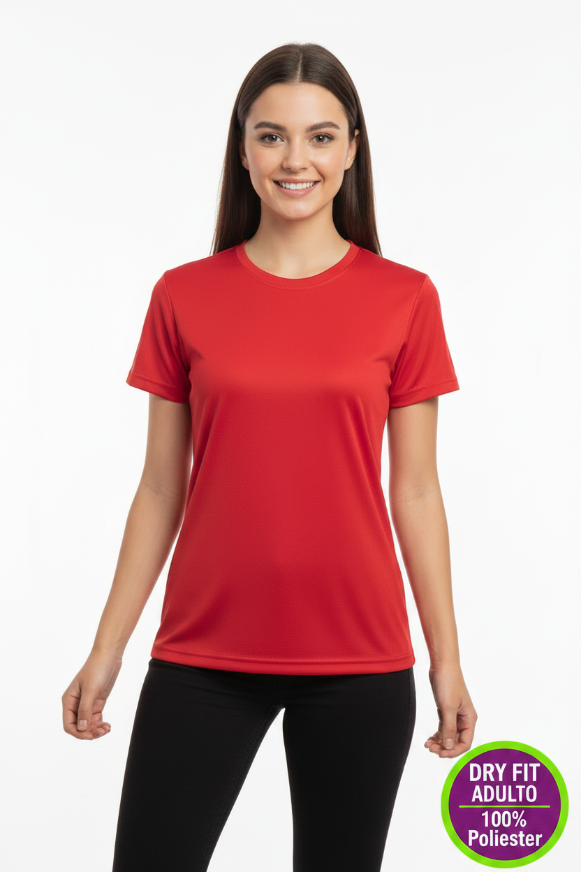 Camiseta DryFit Dama rojo