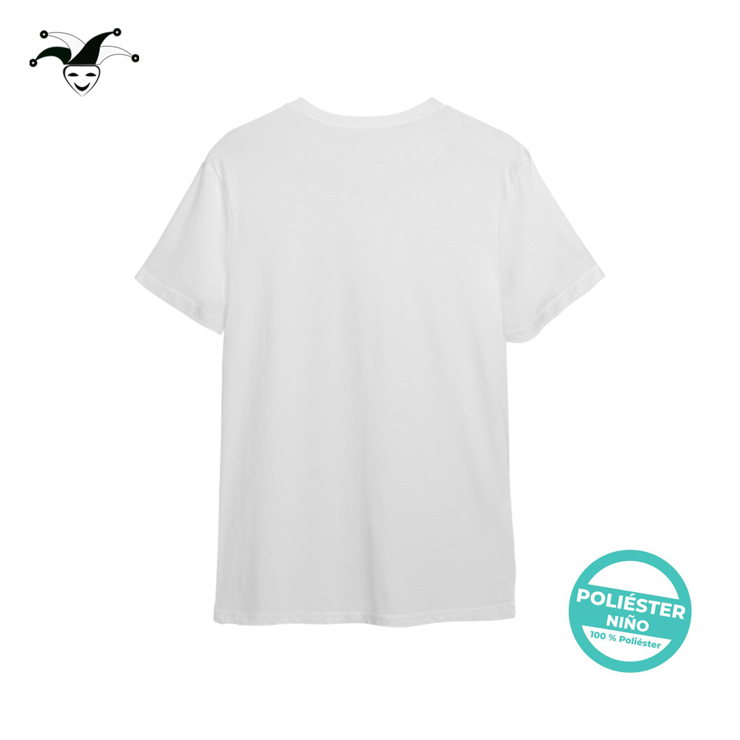 Camiseta Poliester Niño Blanca
