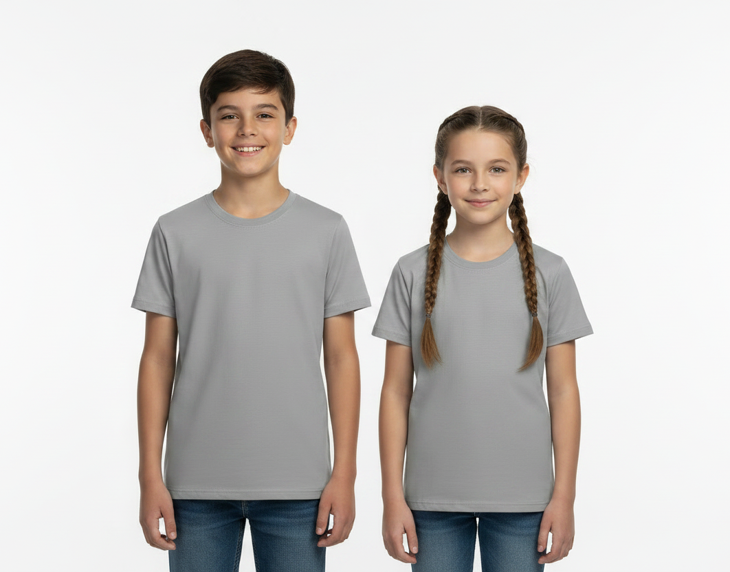 Camiseta Poliéster Gris - Niño