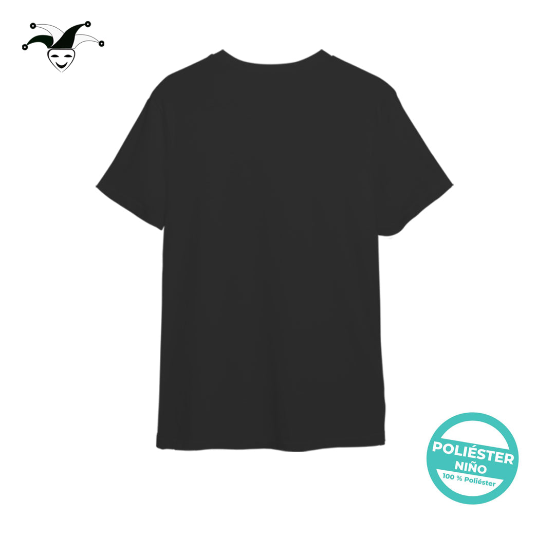 Camiseta poliéster niño negro