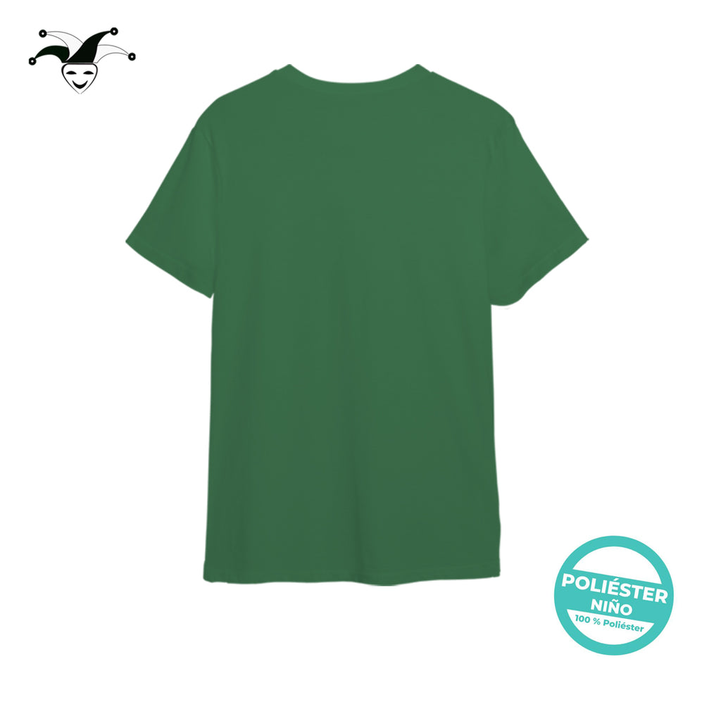 Camiseta poliéster niño verde