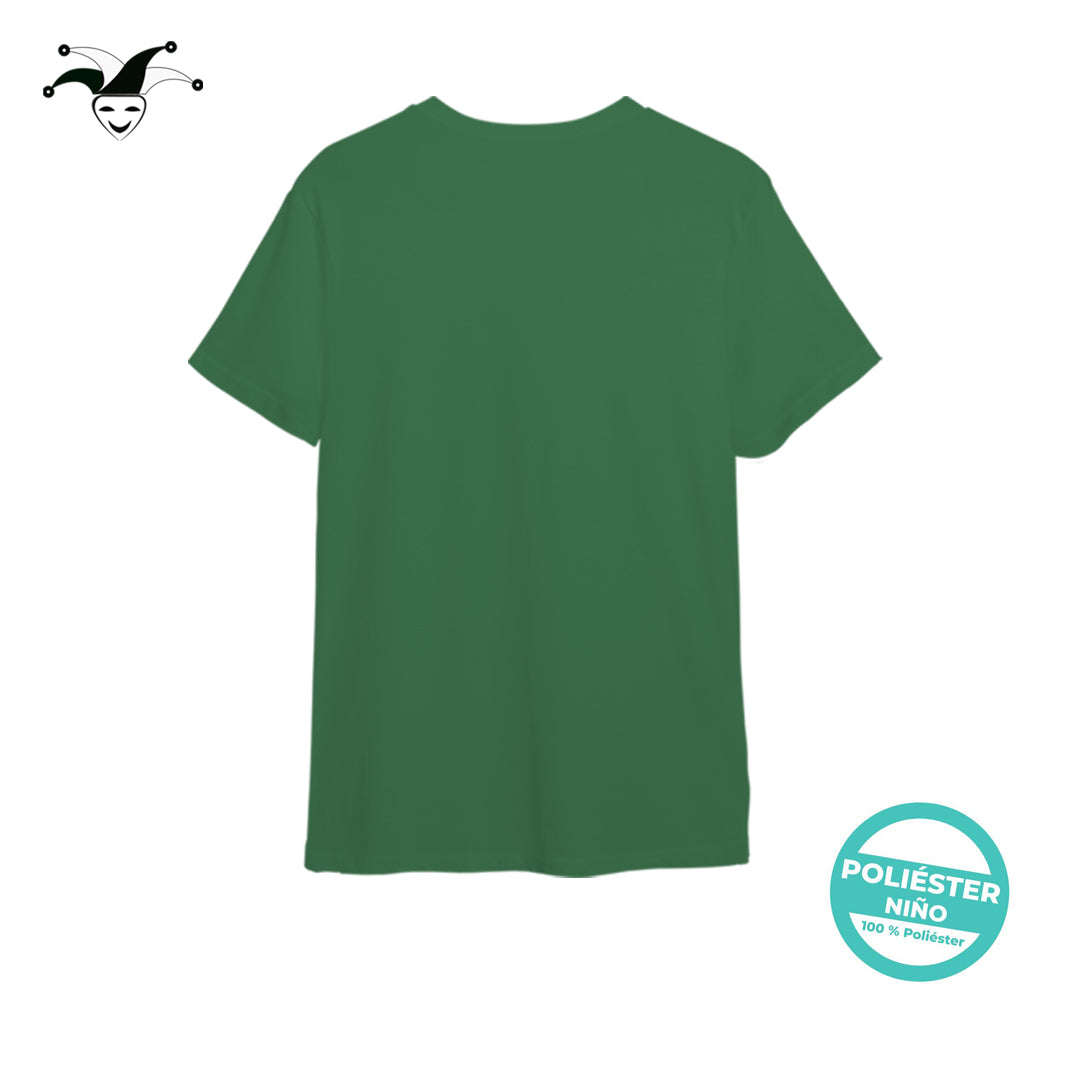 Camiseta poliéster niño verde