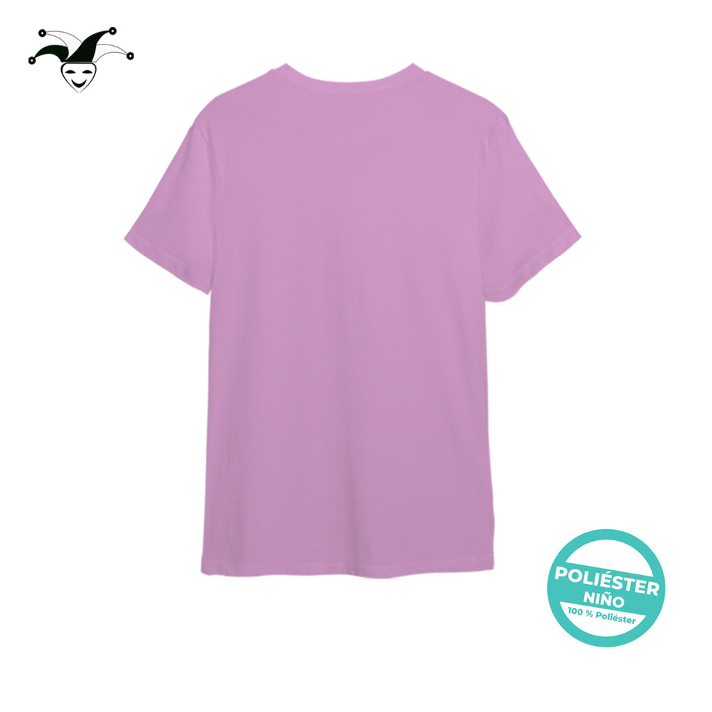 Camiseta poliéster niño rosa