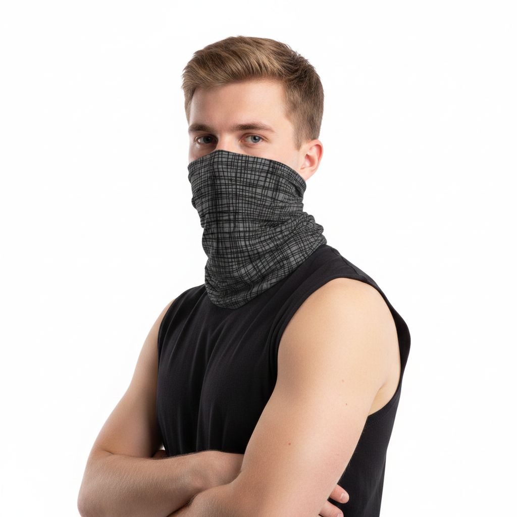 Buff Rayas Blanco y Negro