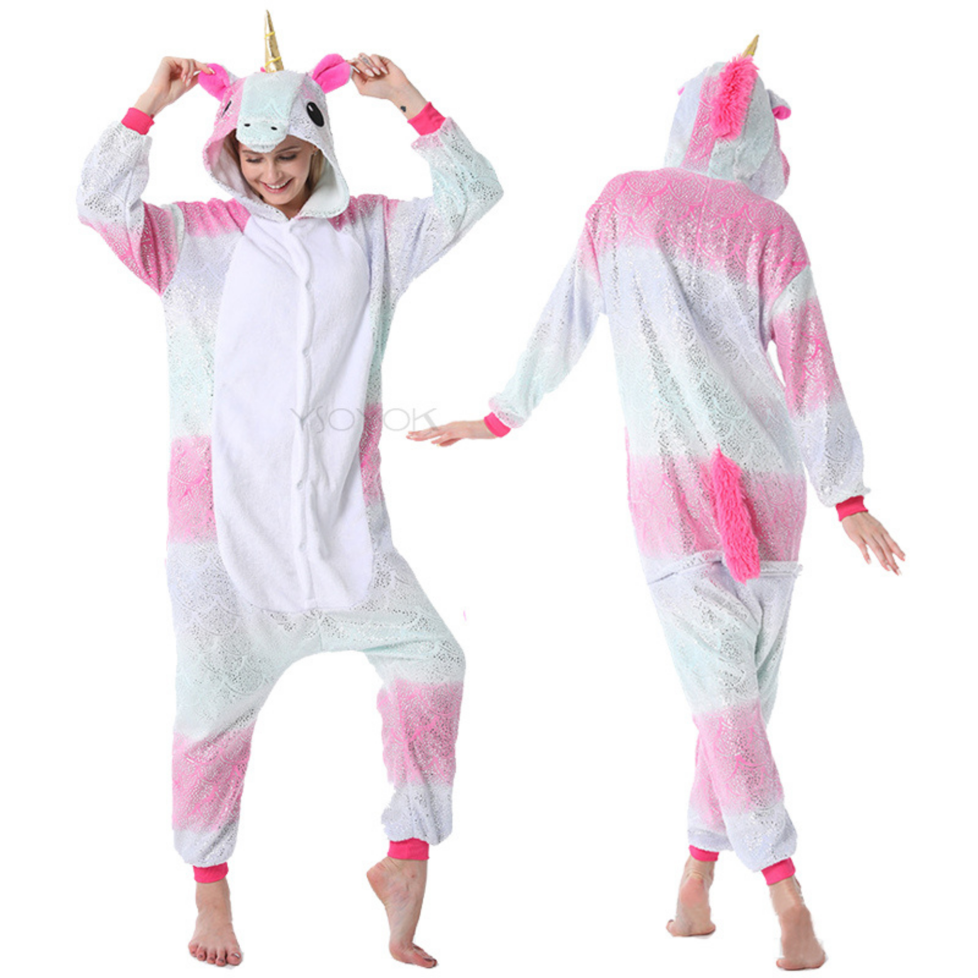 Pijama Adulto Unicornio Brillos