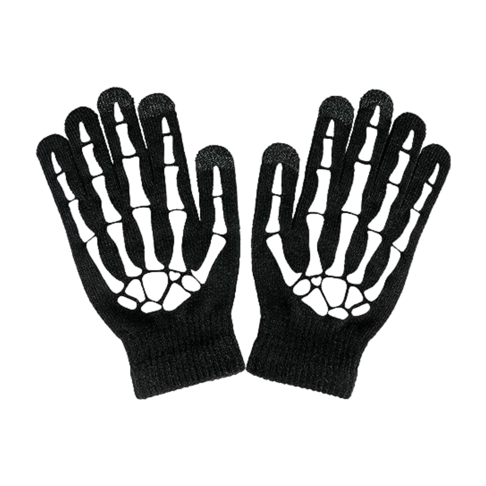 Guantes Mágico Negro Esqueleto