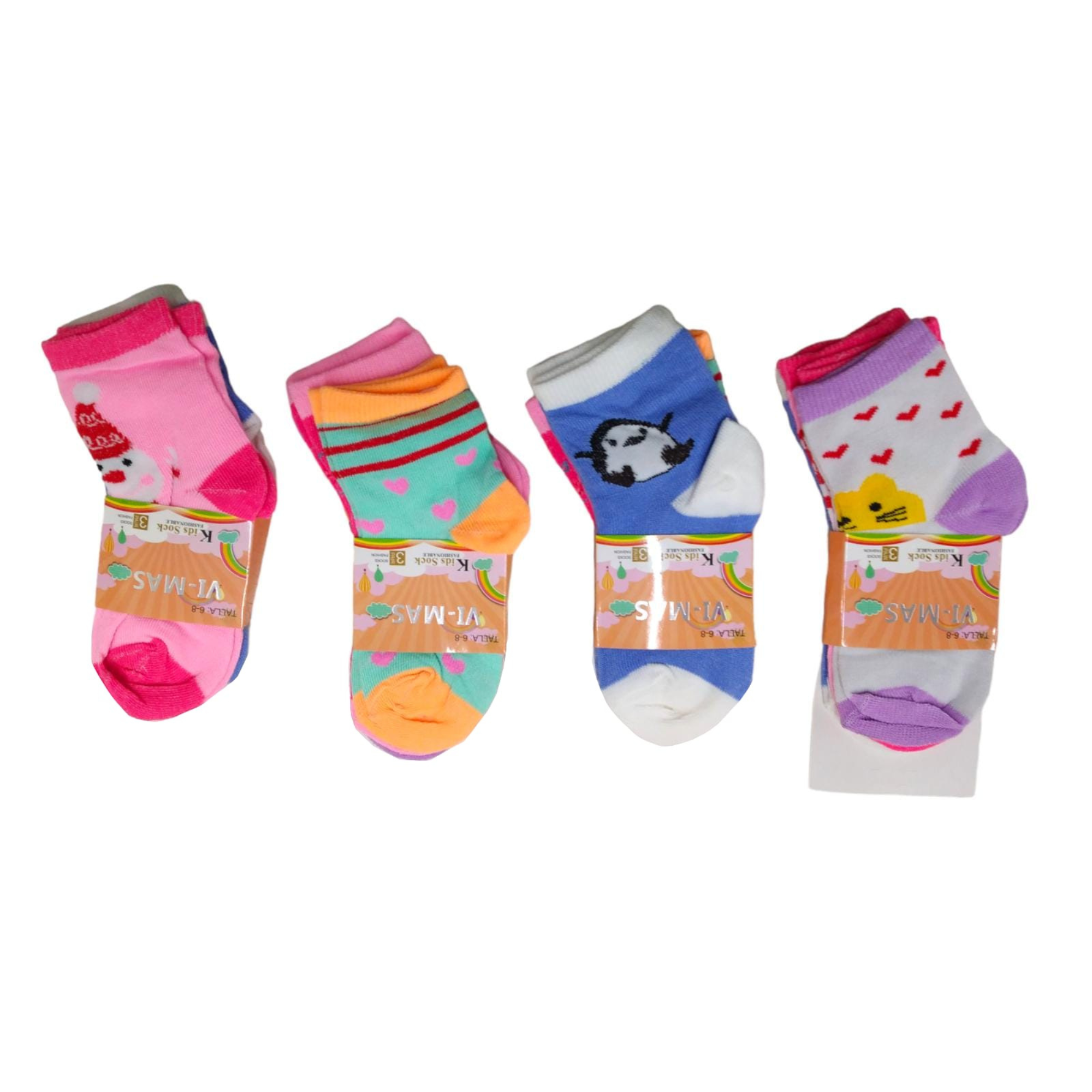 Soquetes para niñas 6-8