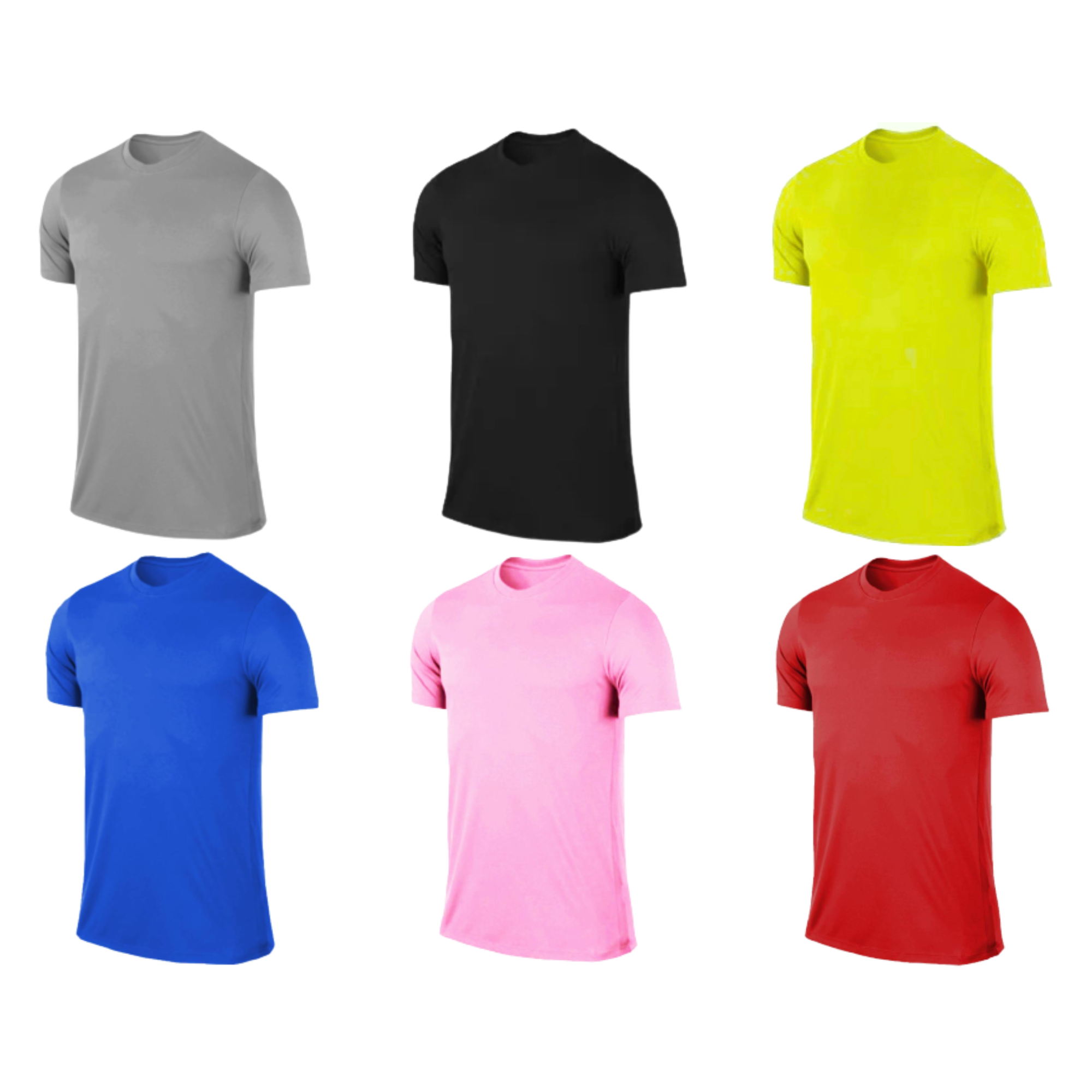 Camiseta DryFit Hombre Amarillo Fluor