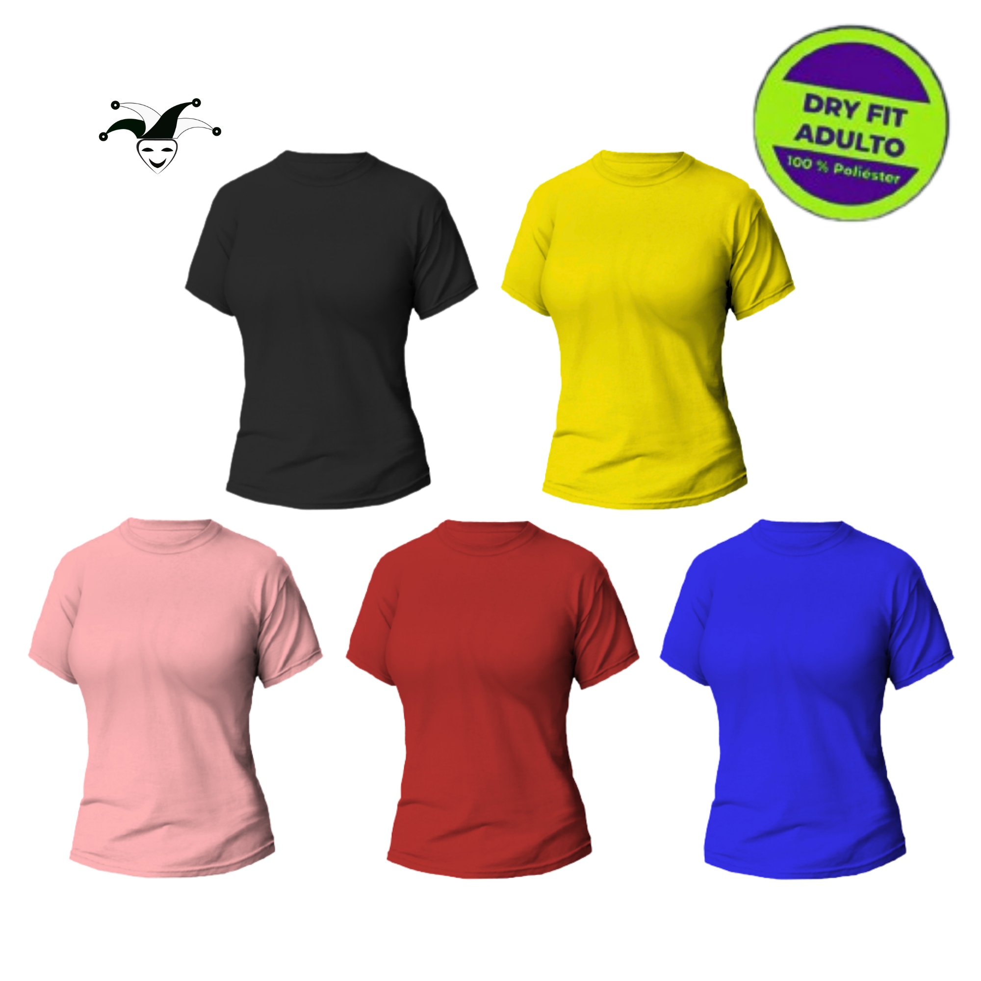 Camiseta DryFit Dama Amarillo Fluo