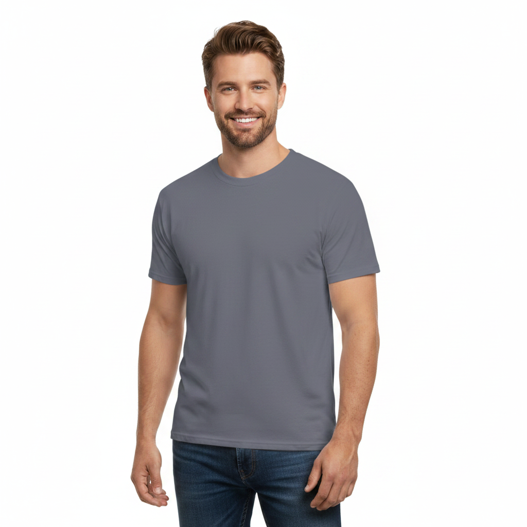 Camiseta Poliéster Adulto Gris Claro