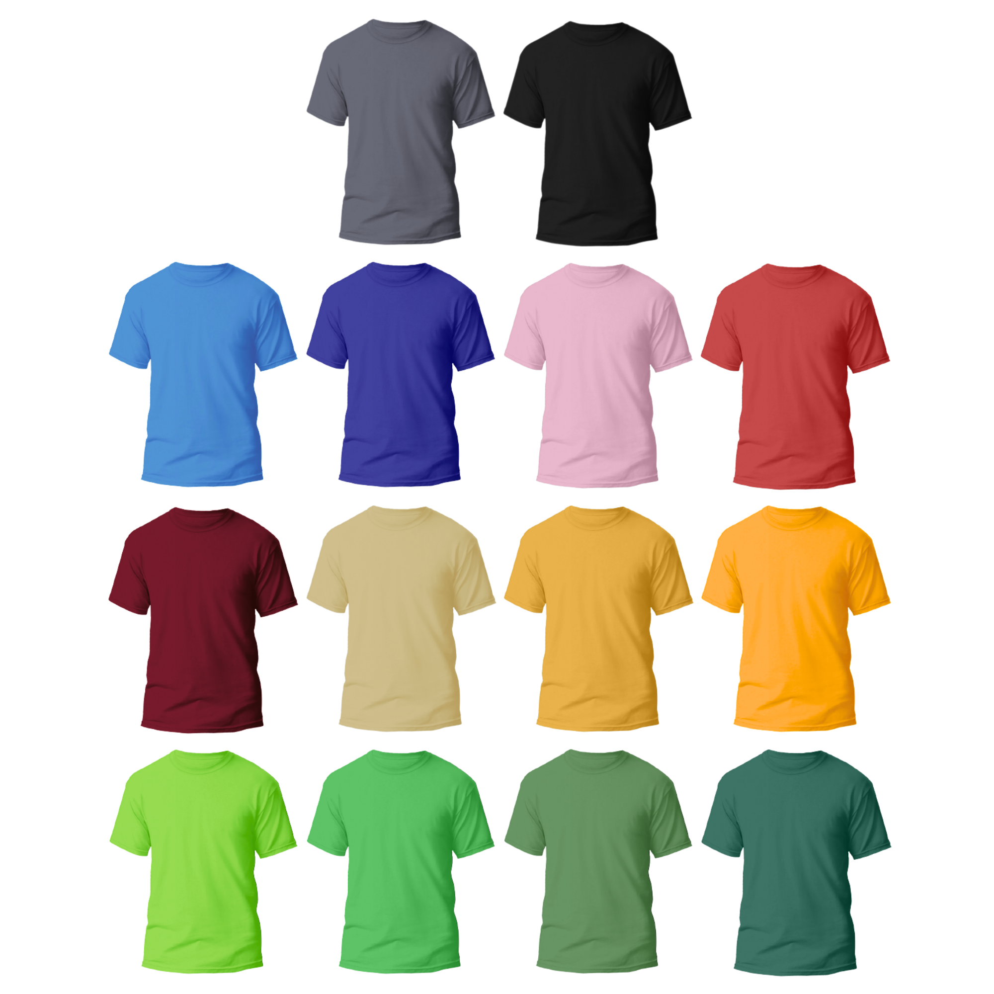 Camiseta Poliéster Adulto Naranja