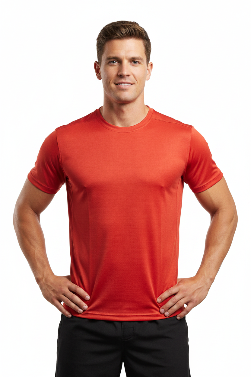 Camiseta DryFit Hombre Terracota