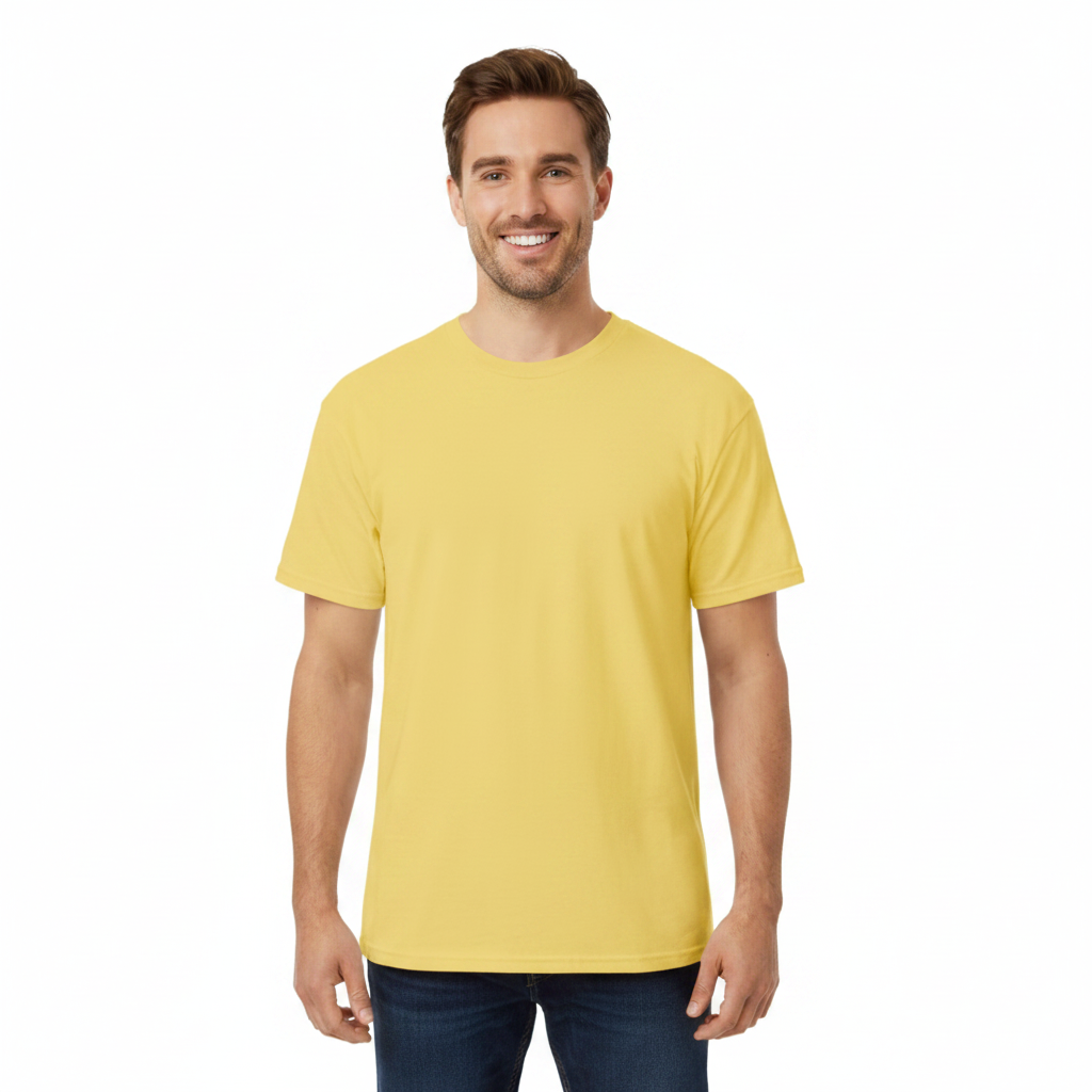 Camiseta Poliéster Adulto amarillo