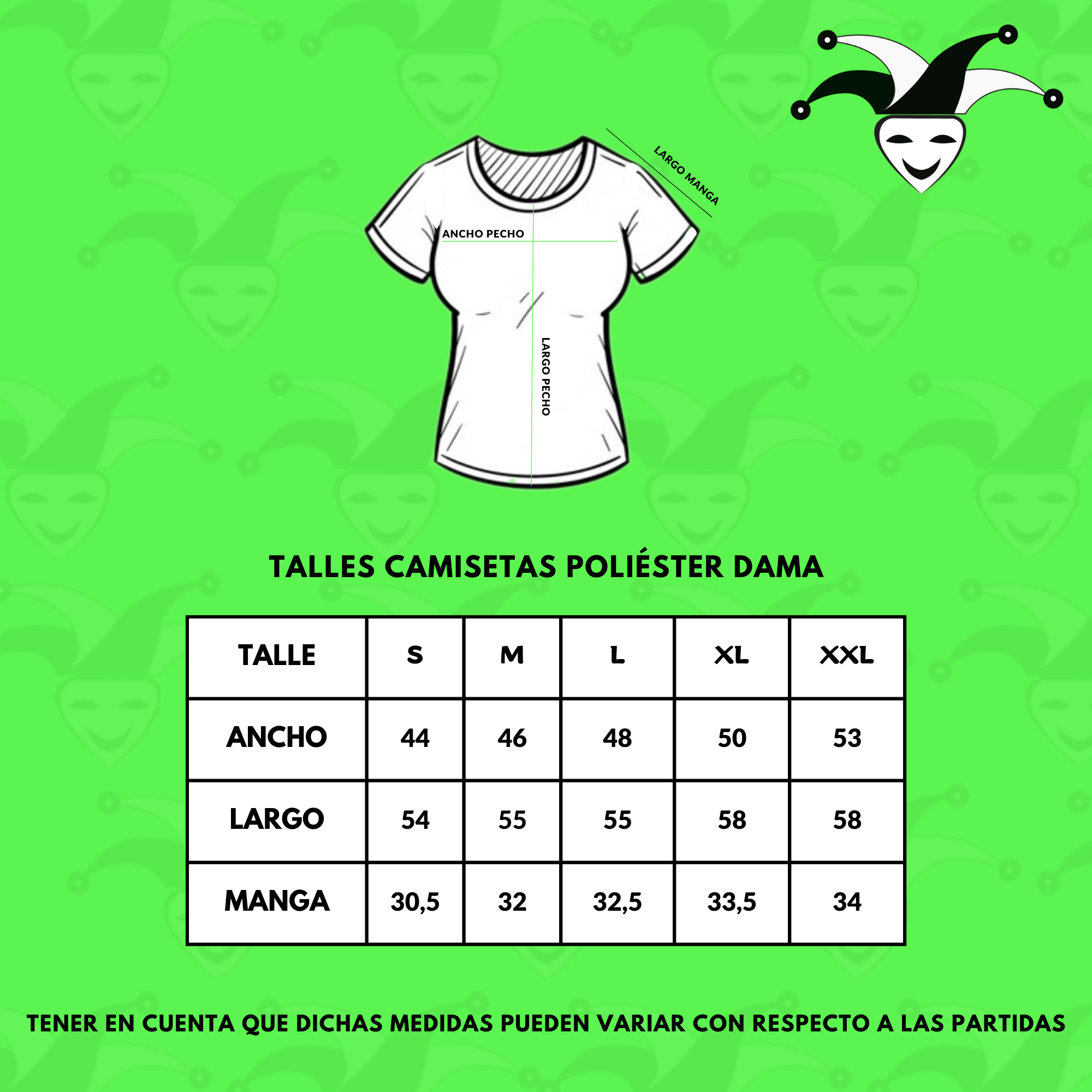 Camiseta Poliéster Dama rosa