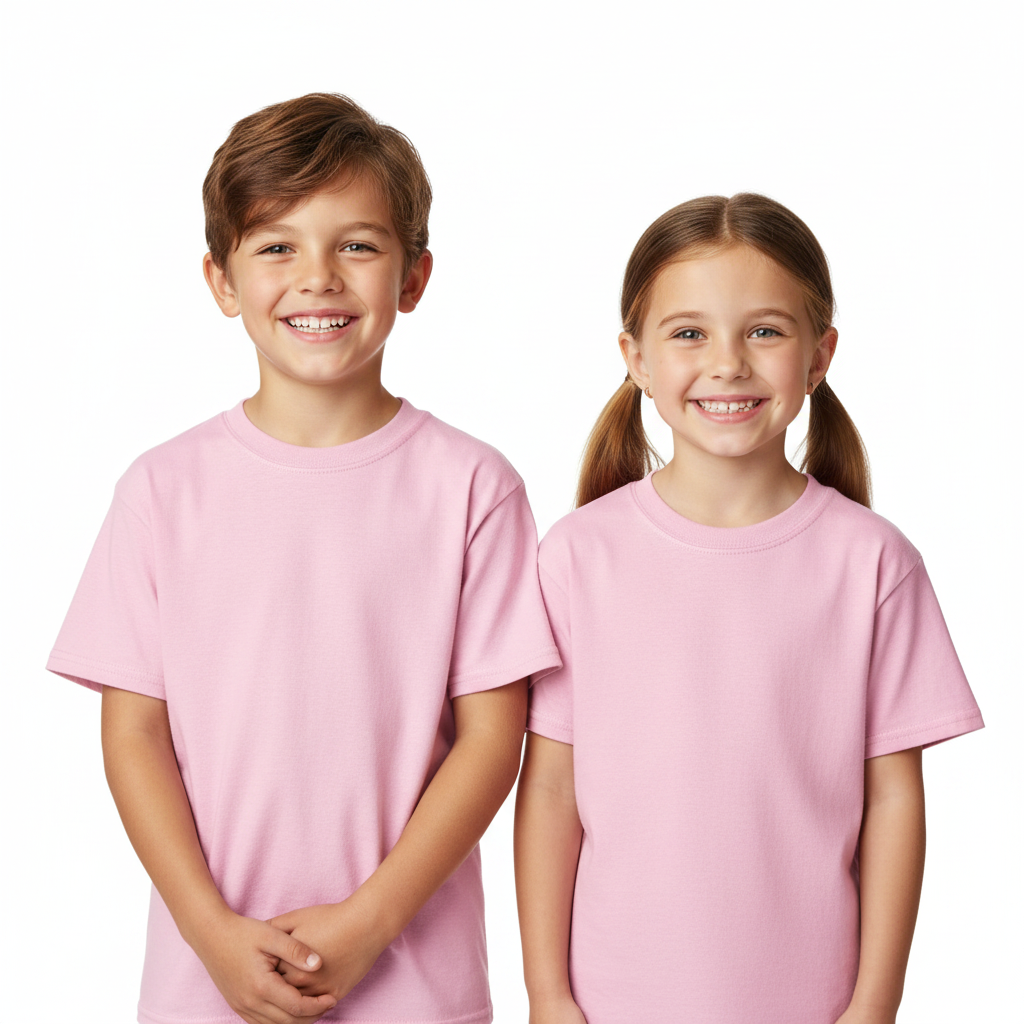 Camiseta DryFit niño rosa claro