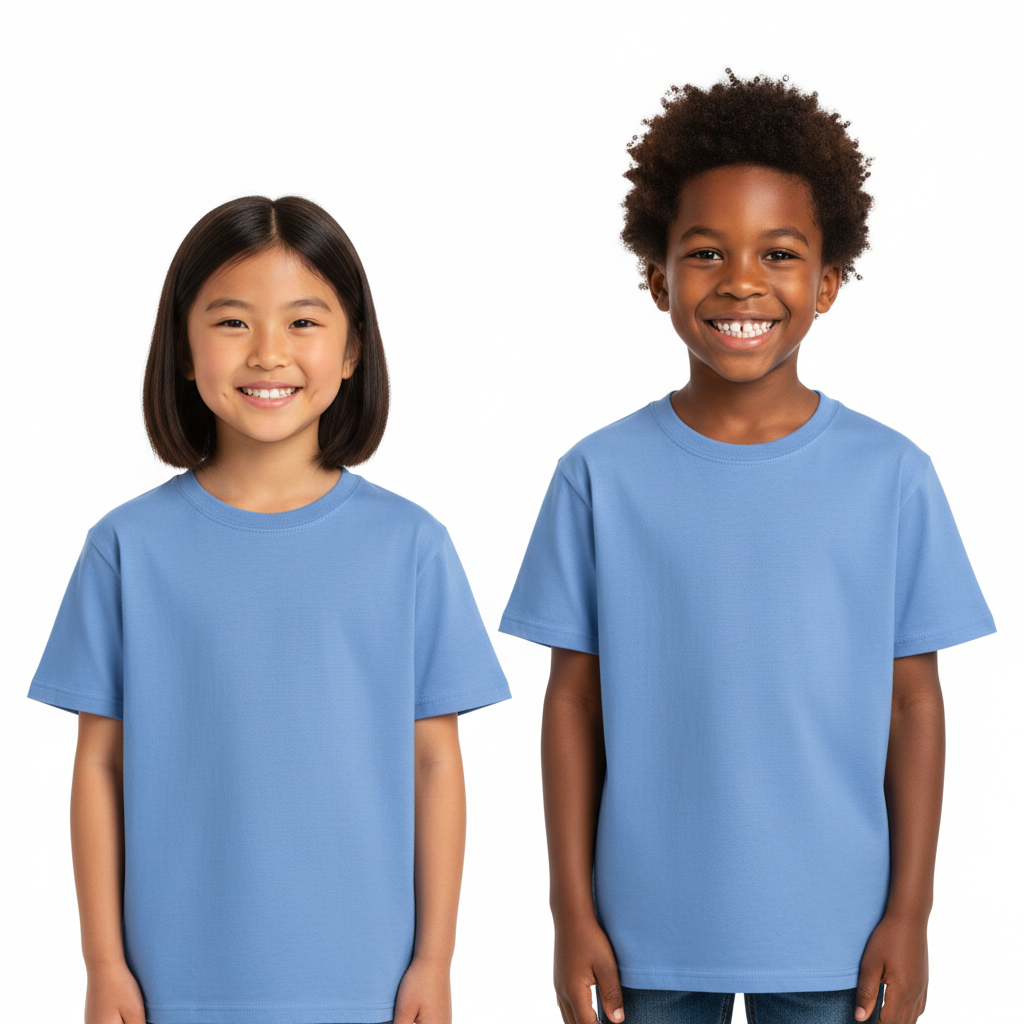 Camiseta DryFit niño celeste