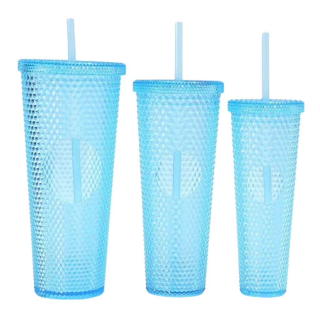 Set Vasos 3 en 1 Texturizado Transparente