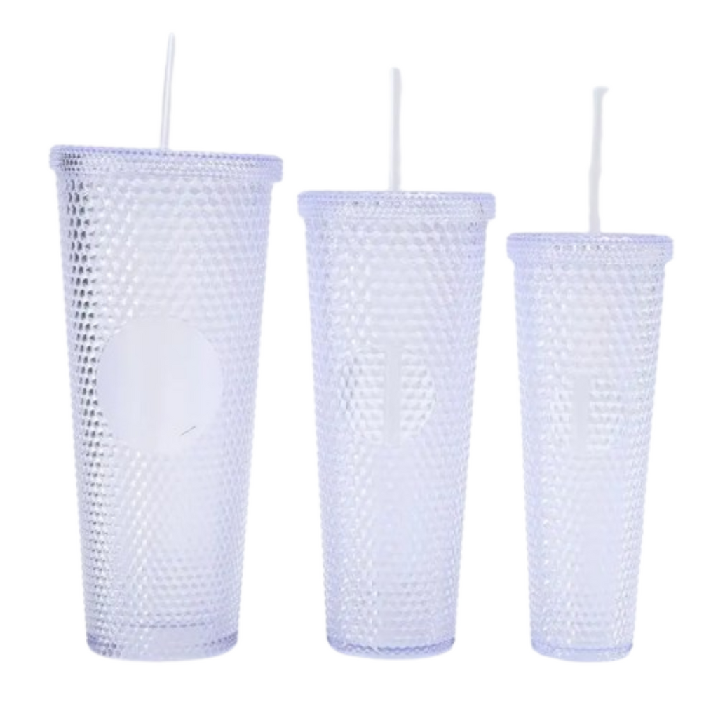 Set Vasos 3 en 1 Texturizado Transparente