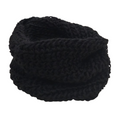 Cuello Tejido De Lana Negra