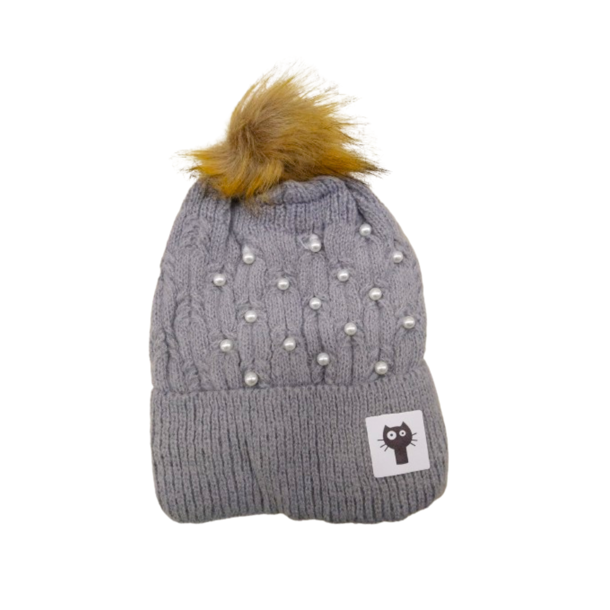 Gorro De Lana Perlas y Patito