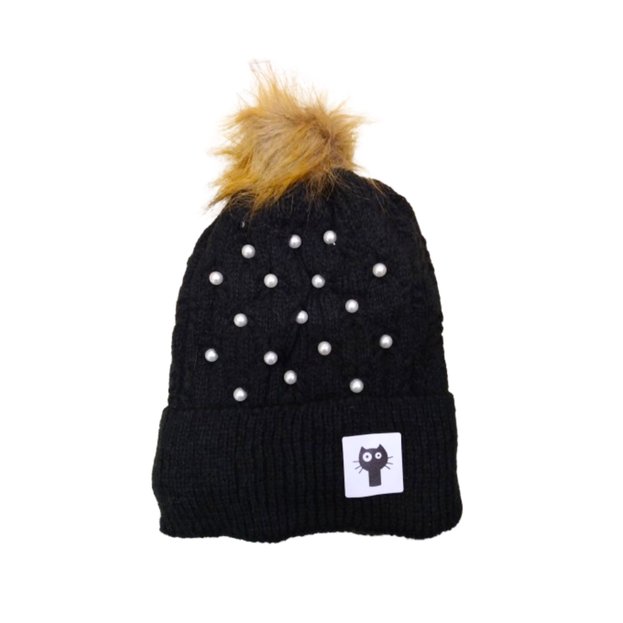 Gorro De Lana Perlas y Patito