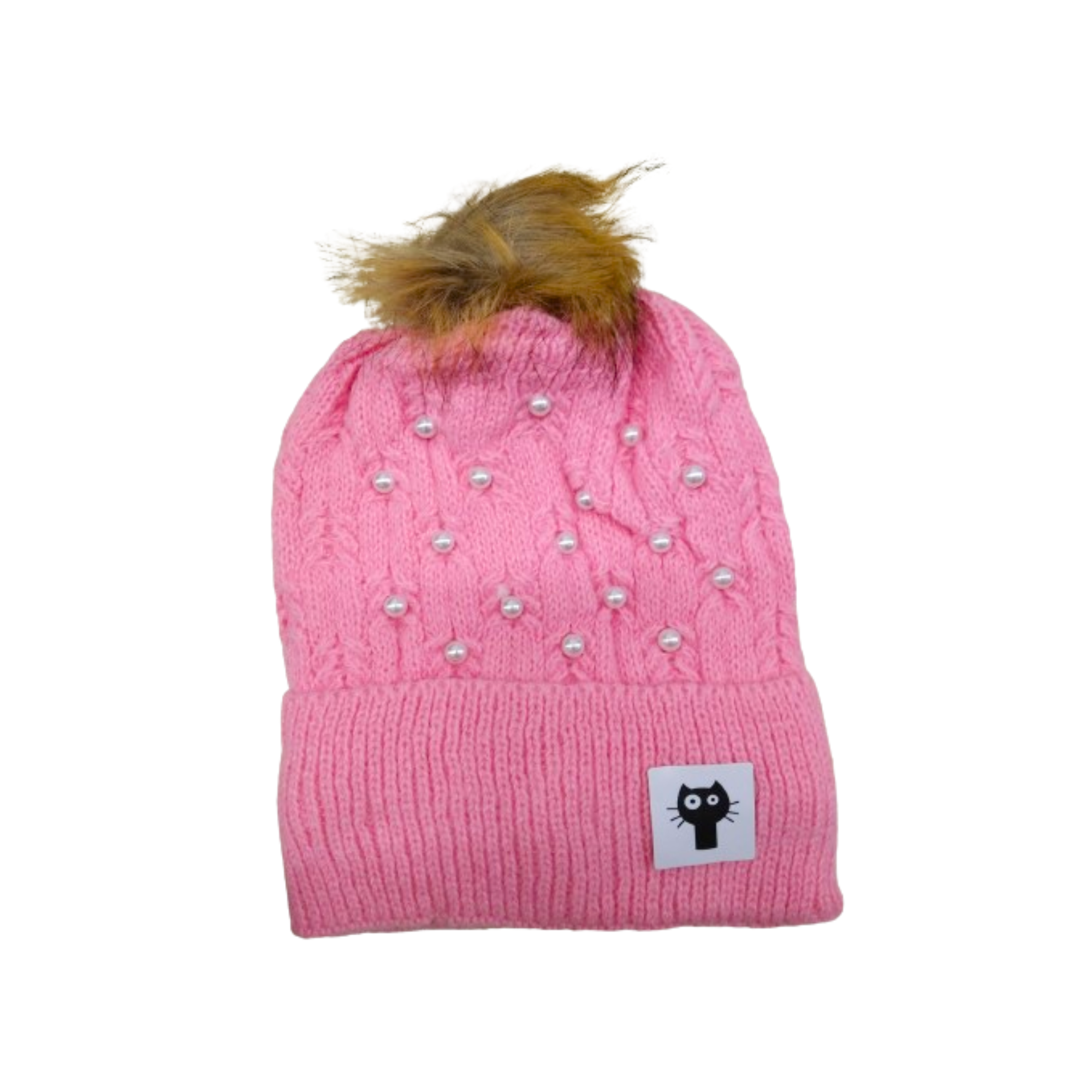 Gorro De Lana Perlas y Patito