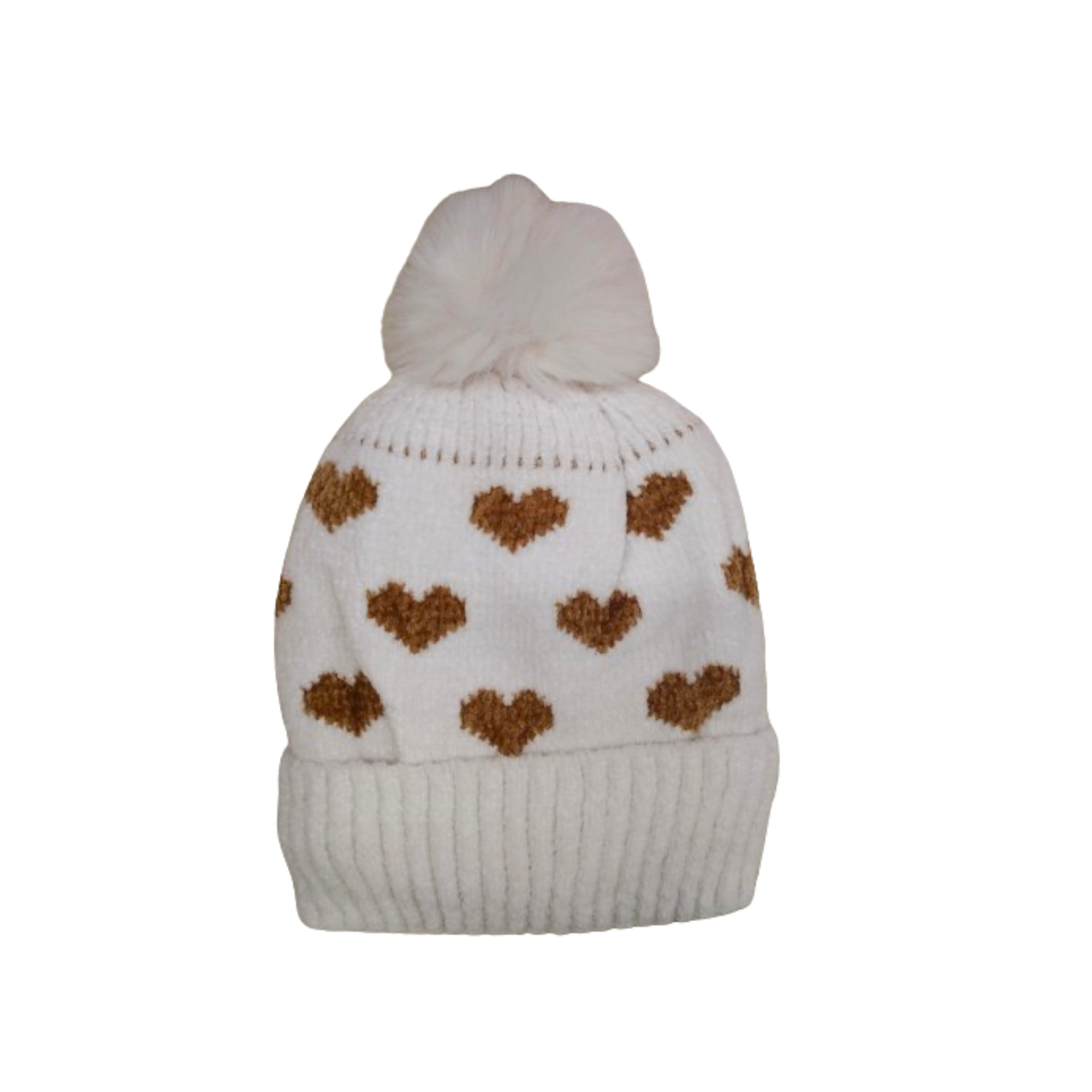 Gorro Chenille Corazones
