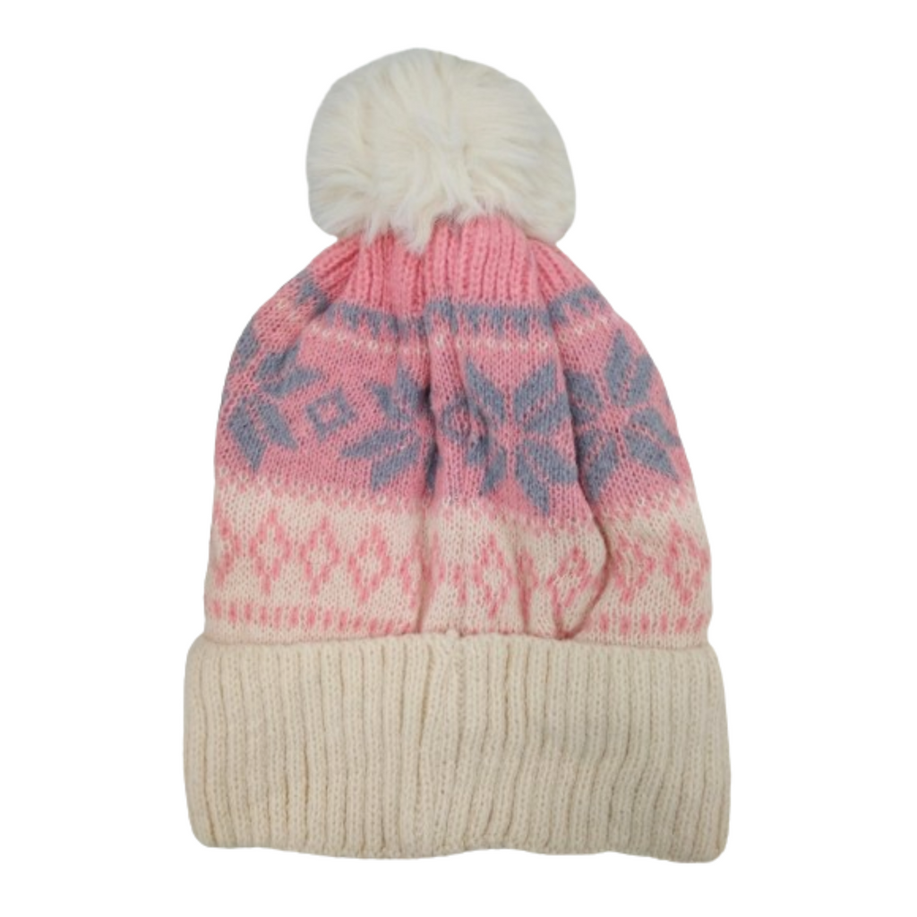 Gorro Dama Copos De Nieve