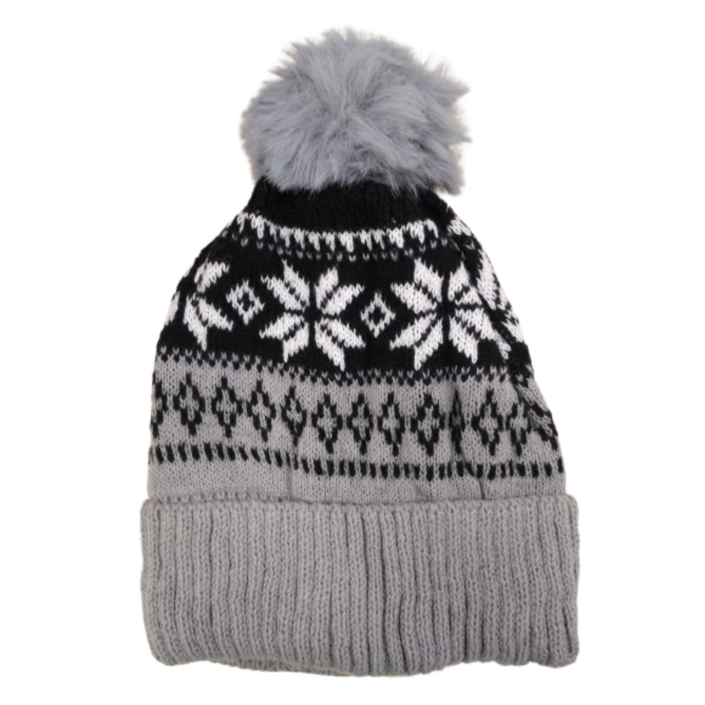 Gorro Dama Copos De Nieve