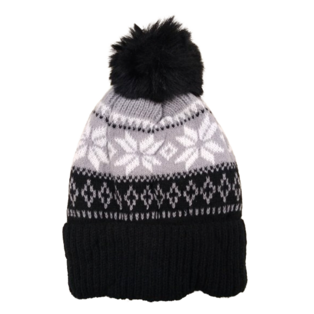 Gorro Dama Copos De Nieve