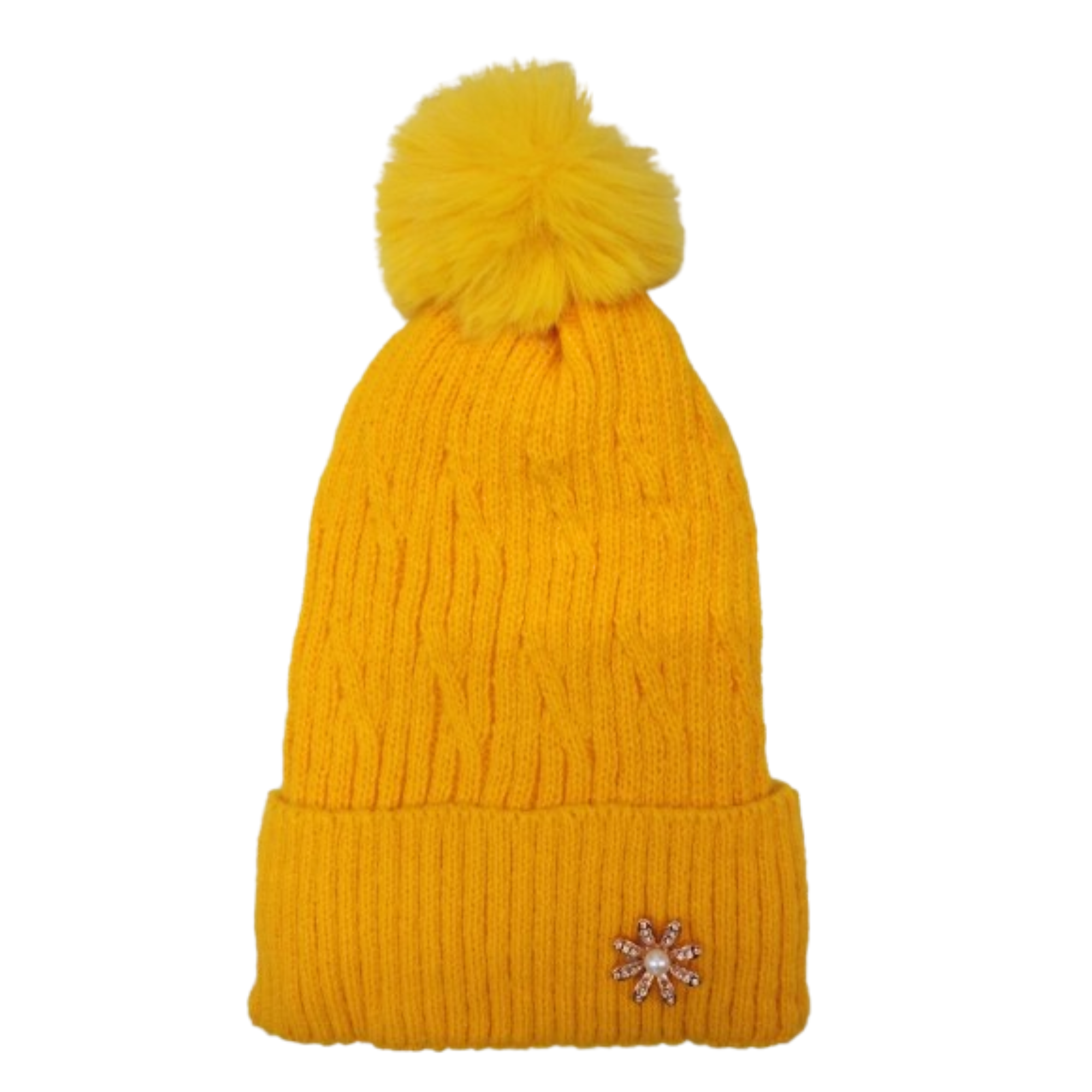 Gorro Chenille Flor