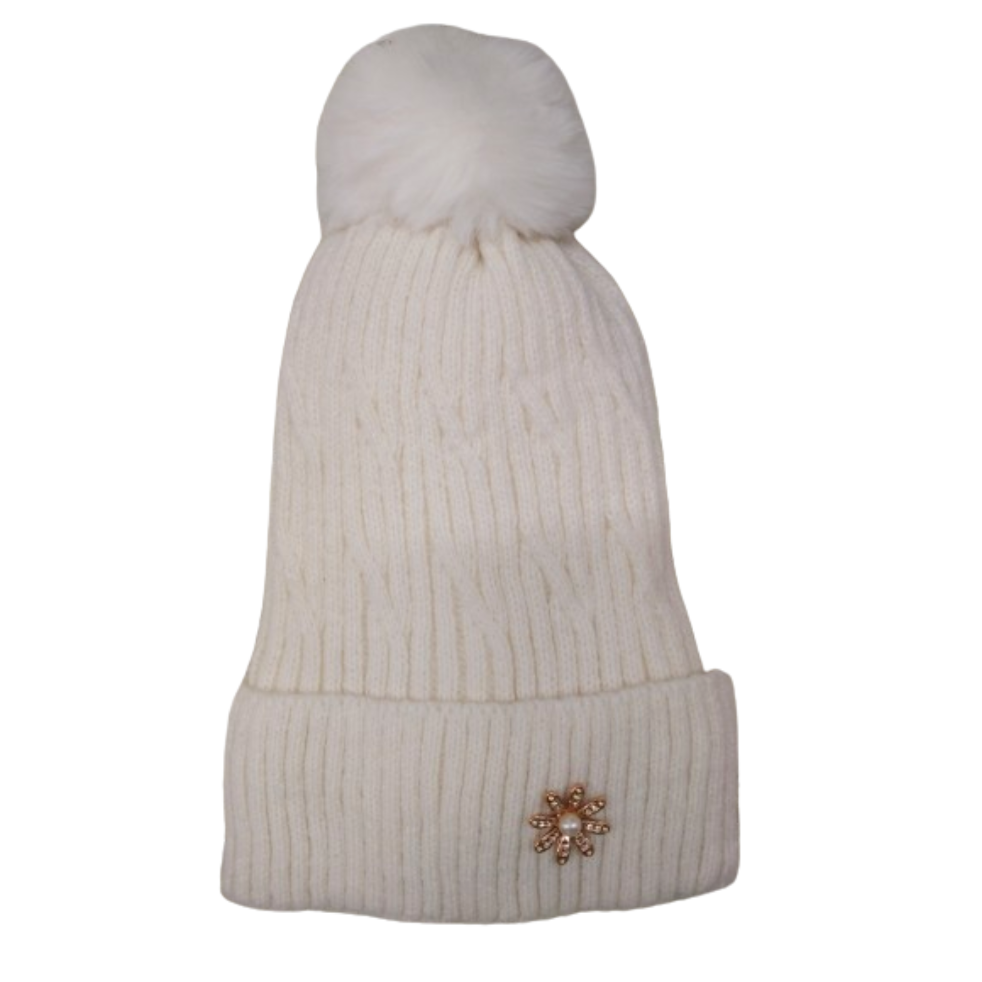 Gorro Chenille Flor