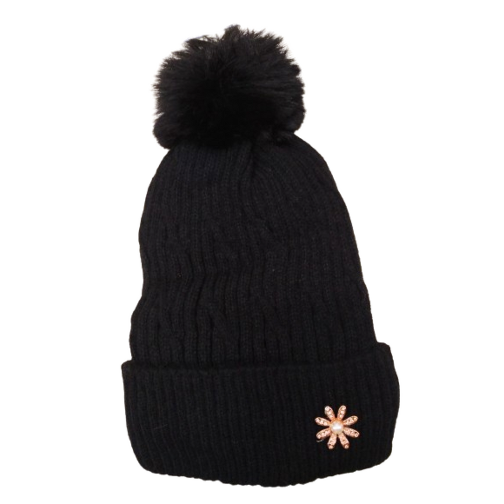 Gorro Chenille Flor