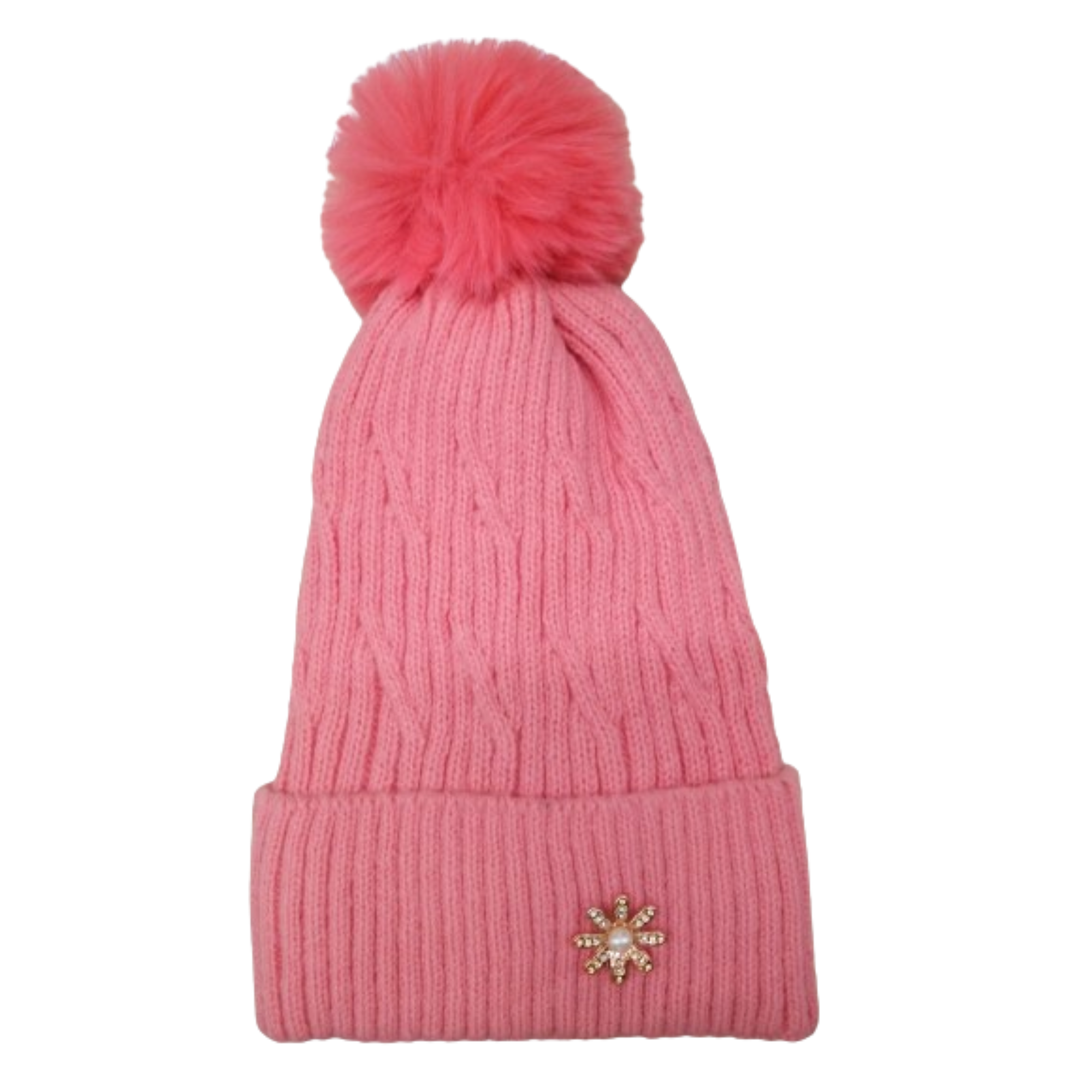 Gorro Chenille Flor