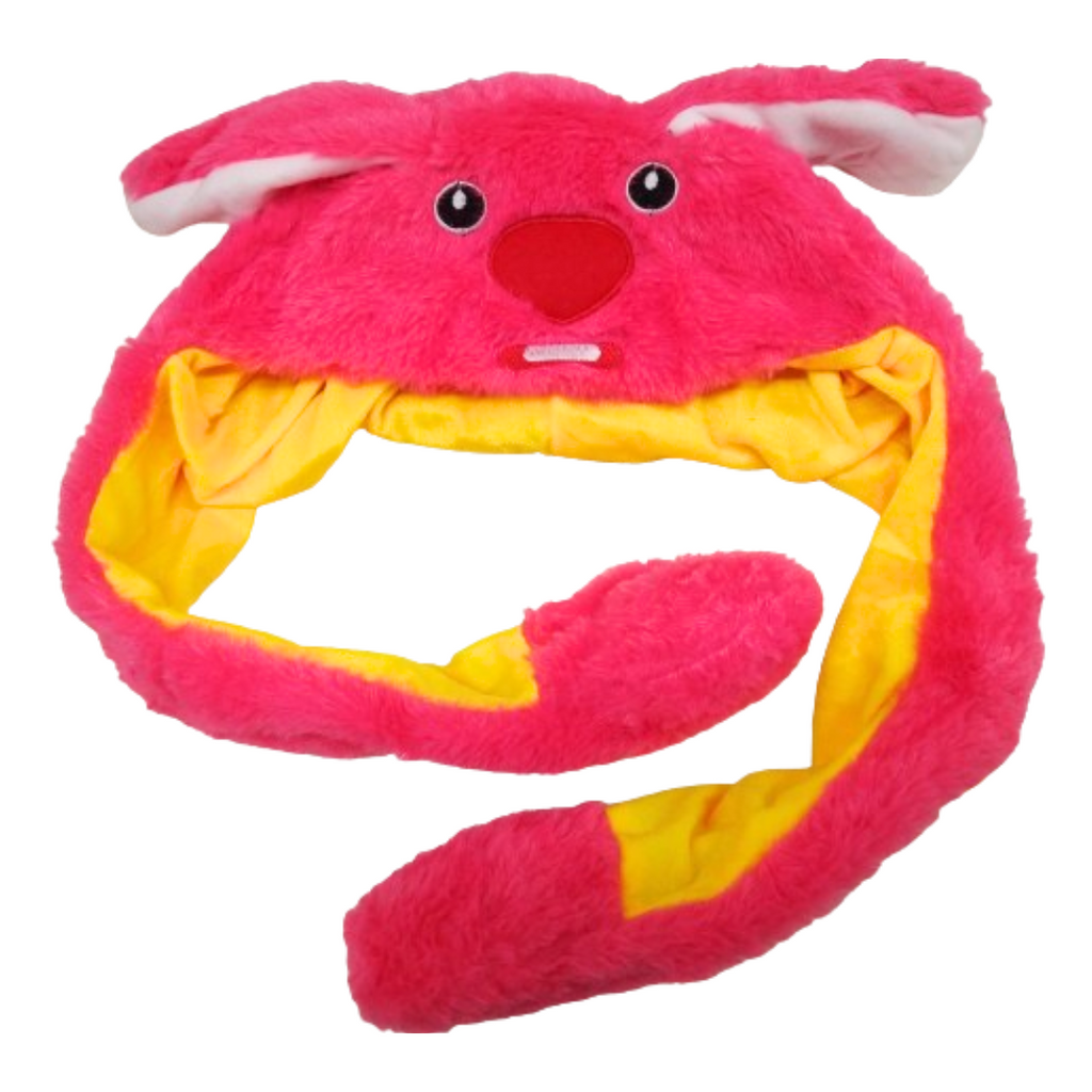 Gorro Castor Rosa Con Luz y Movimiento