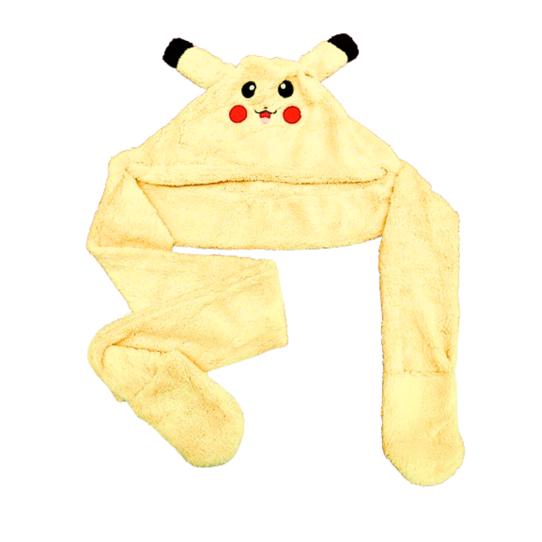 Gorro Pikachu Bufanda y Guantes