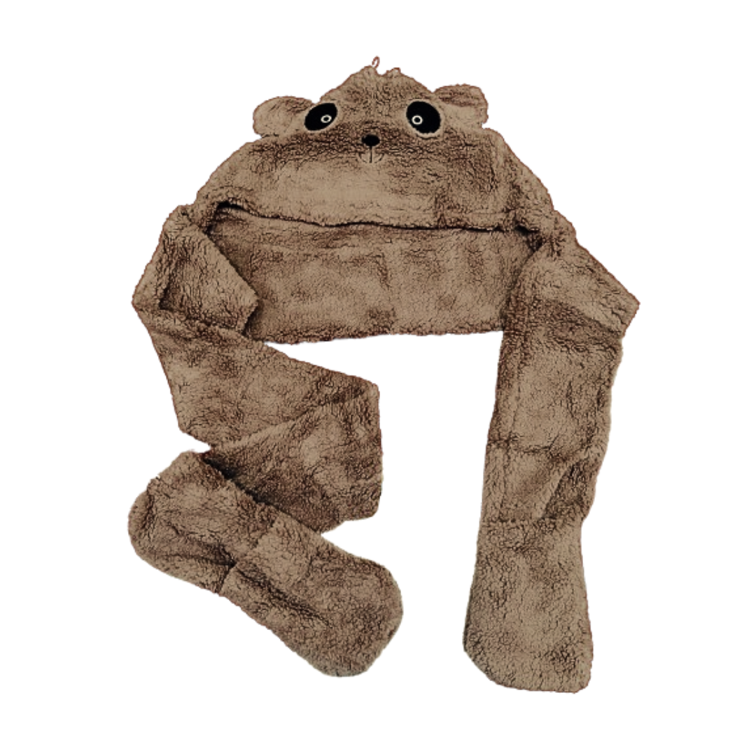 Gorro Osito Bufanda y Guantes