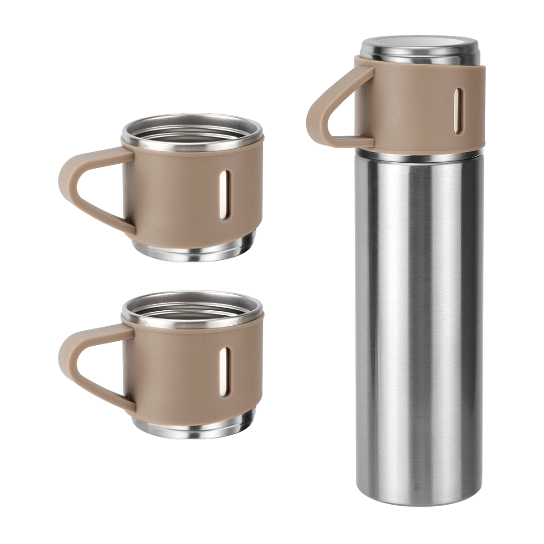 Set Termo de 500ml con 2 Tazas