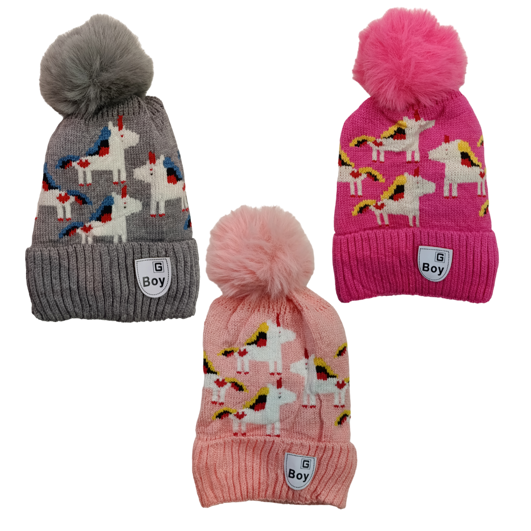Gorro Diseño Unicornio Infantil