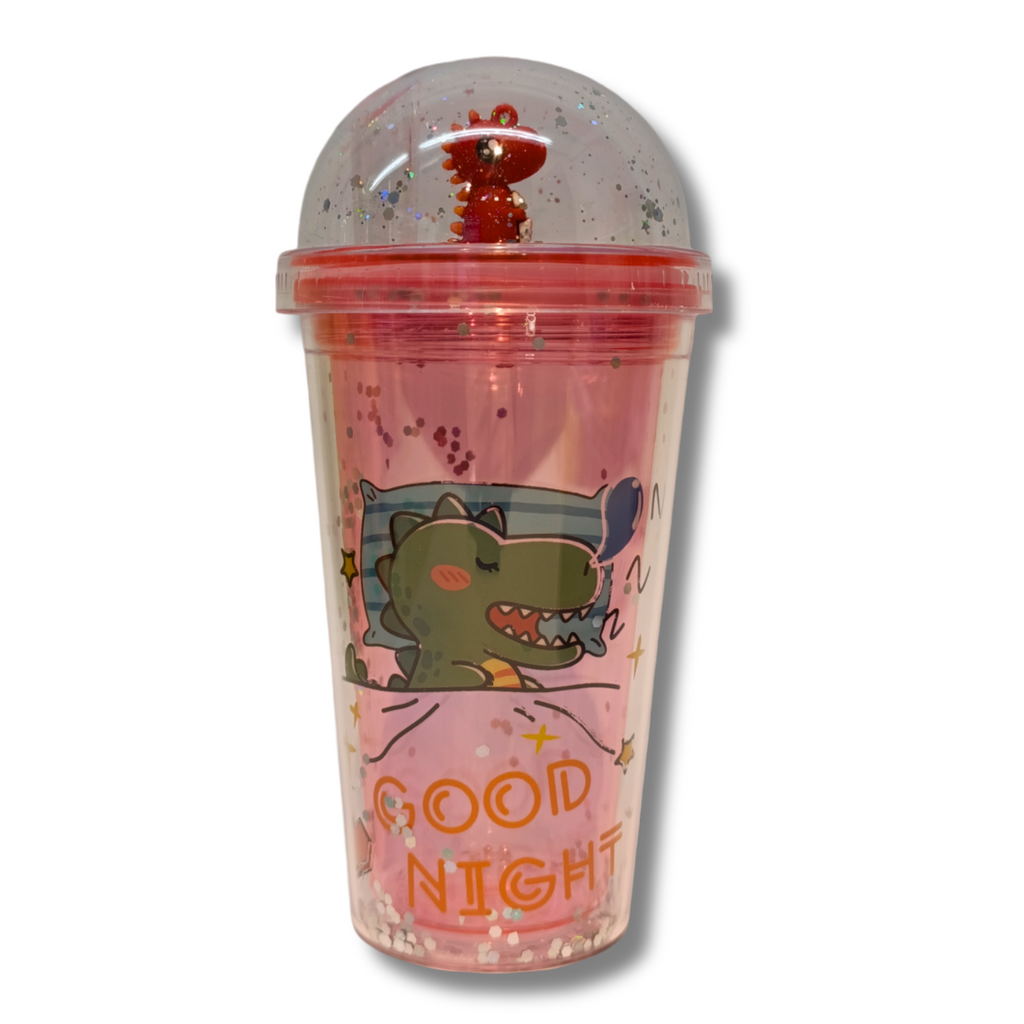 Vaso Acrílico Dino Rosa